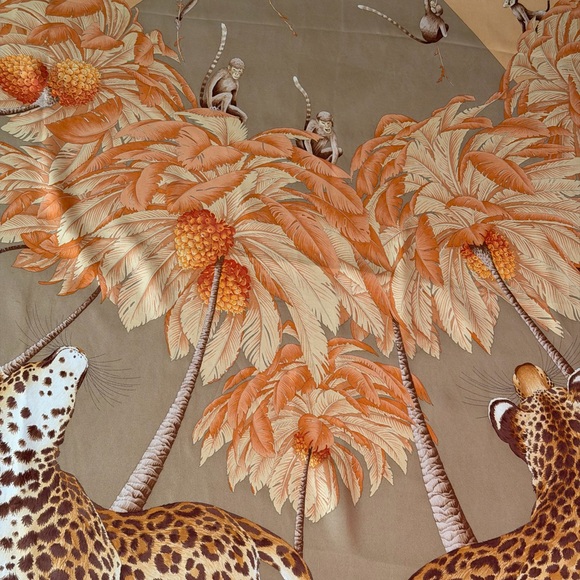Salvatore Ferragamo Leopard Silk Scarf - Picture 13 of 15